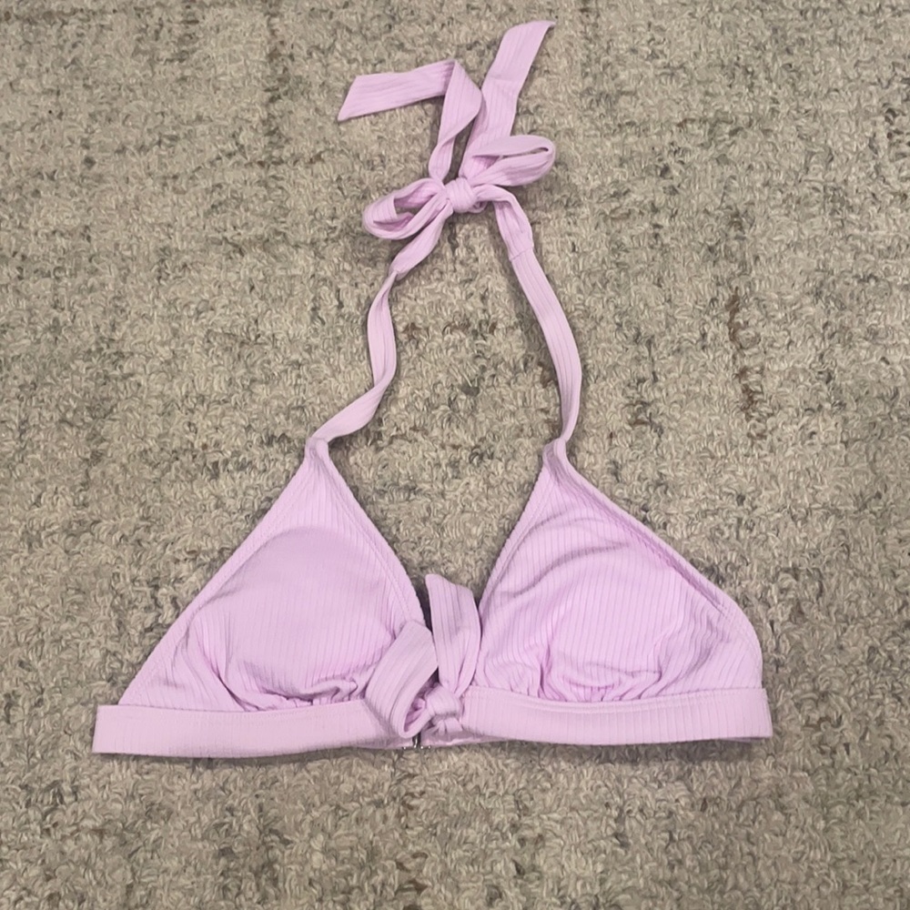Light Purple Triangle Bikini Top